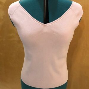 Ann Taylor silk cap sleeve sweater